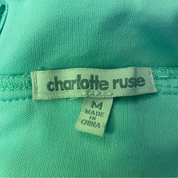 Charlotte Russe Teal Midi Dress GUC M - Picture 4 of 5